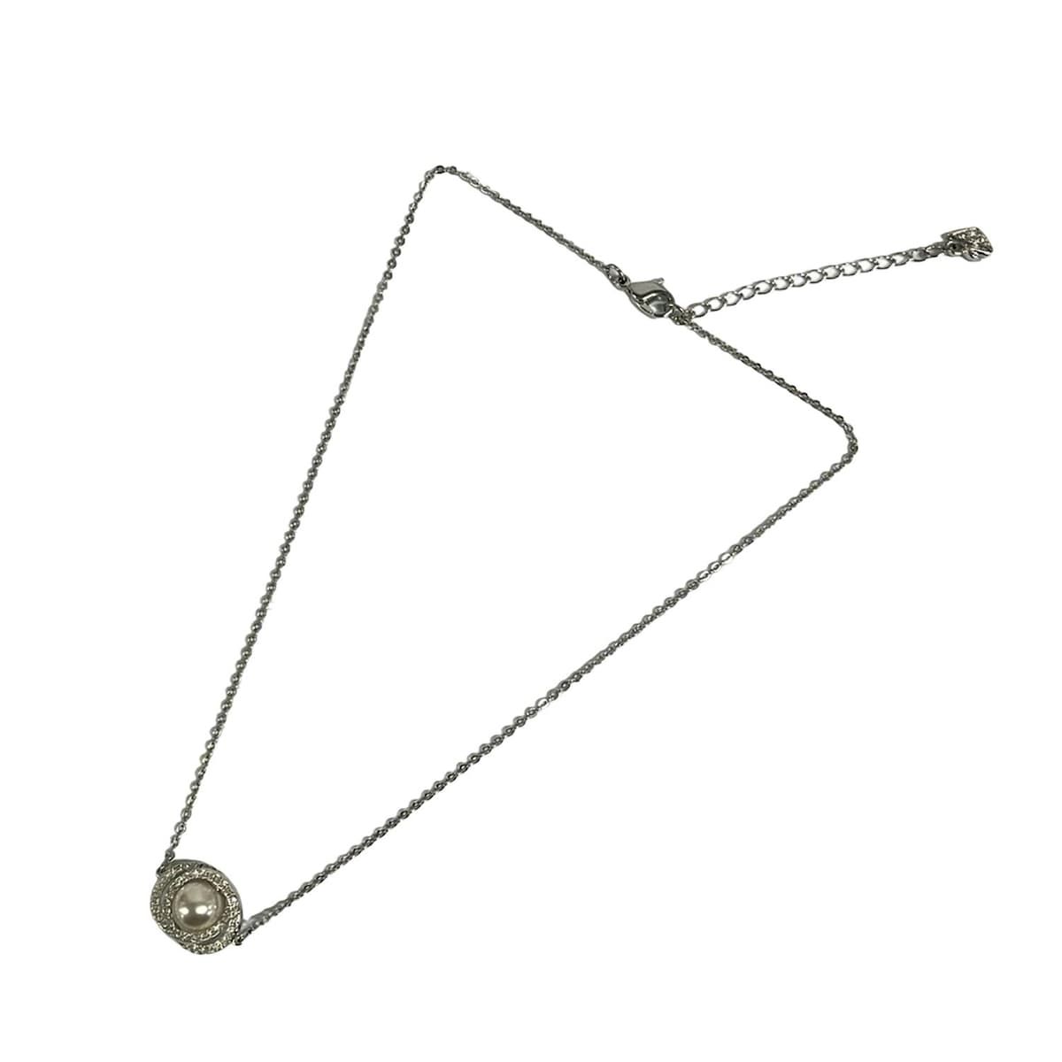 SWAROVSKI(スワロフスキー) ネックレス美品 - シルバー×クリア 