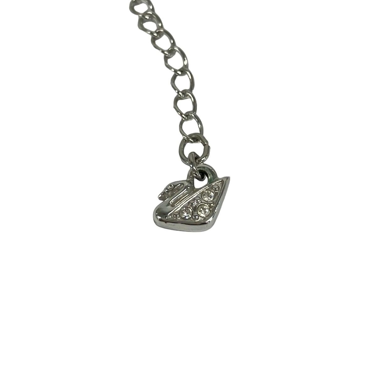 SWAROVSKI(スワロフスキー) ネックレス美品 - シルバー×クリア 