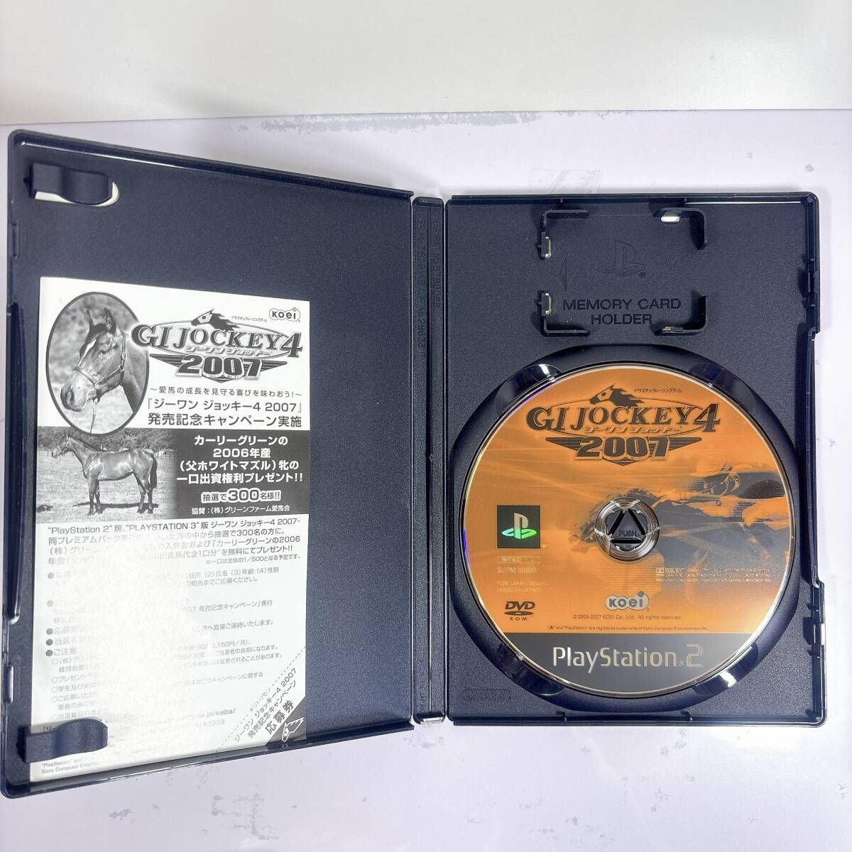 動作確認済】PS2 ジーワン ジョッキー 4 2007 GI JOCKEY 4 2007 SLPM