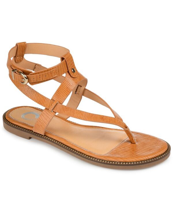 ジュルネ コレクション レディース シューズ サンダル アンクル Journee Collection Womens Tangie Ankle Strap Flat Sandals Tan タン