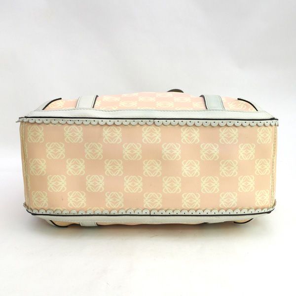 LOEWE / ロエベ ◇リボン アナグラム バッグ ピンク チャーム付き