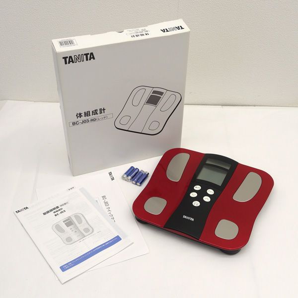 TANITA タニタ 体組成計 BC-J03-RD レッド 赤 【公式通販】