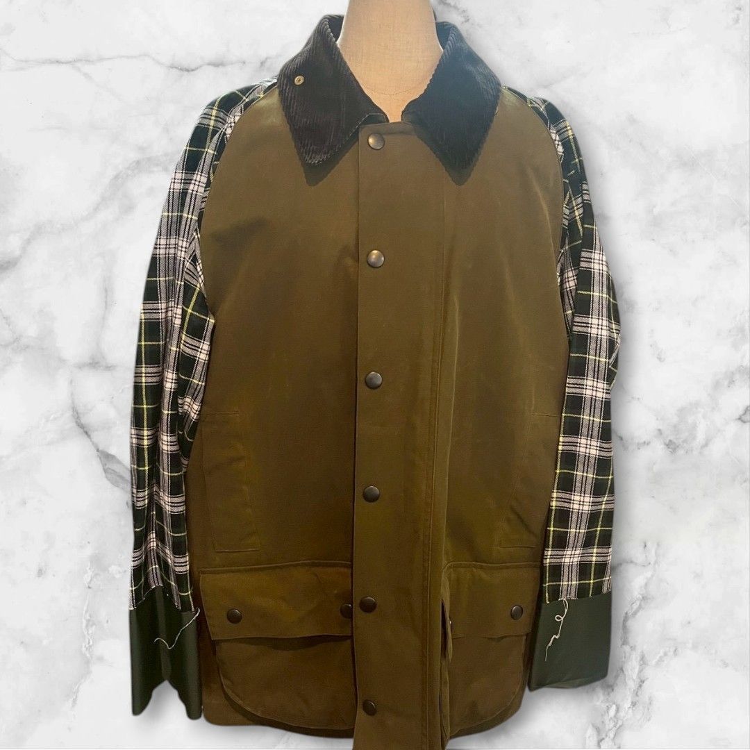 良品】メゾンマルジェラ Maison Margiela カーキ 切替ジャケット 良品】メゾンマルジェラ Maison Margiela カーキ 切替ジャケット