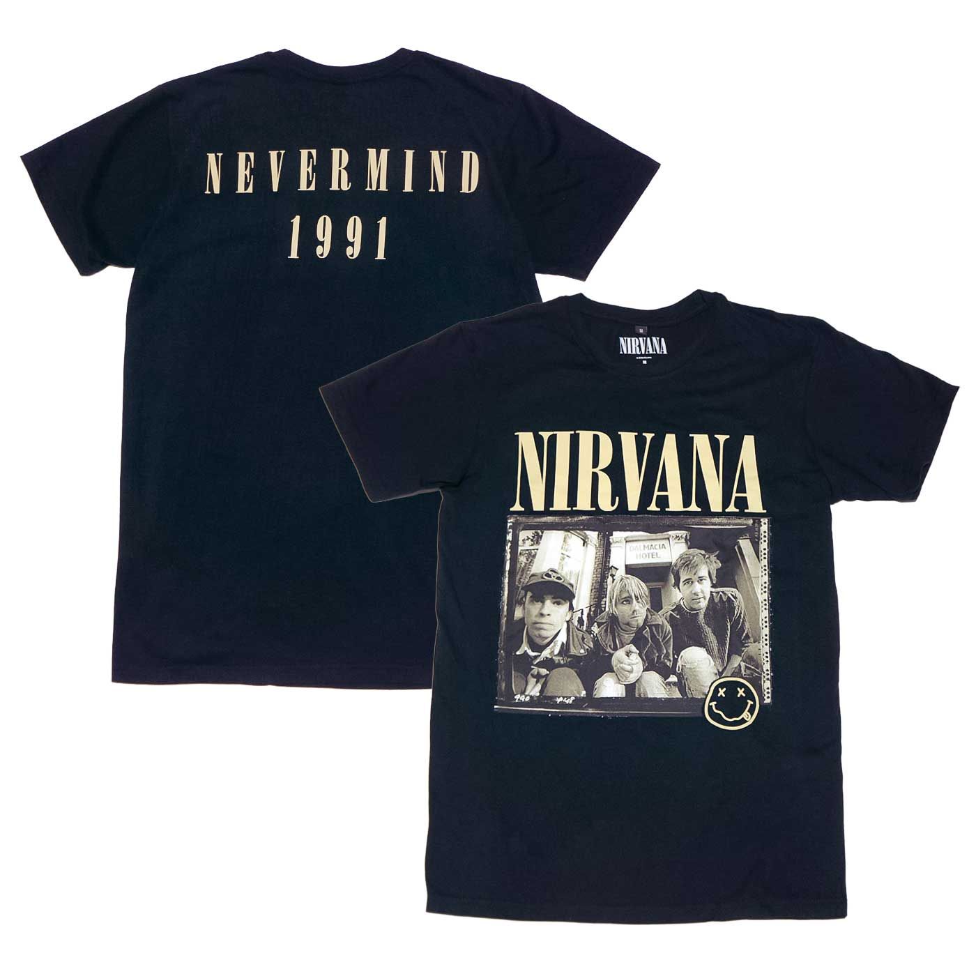 新品☆公式】NIRVANA ニルヴァーナ Tシャツ Nevermind 91 Hotel Photo