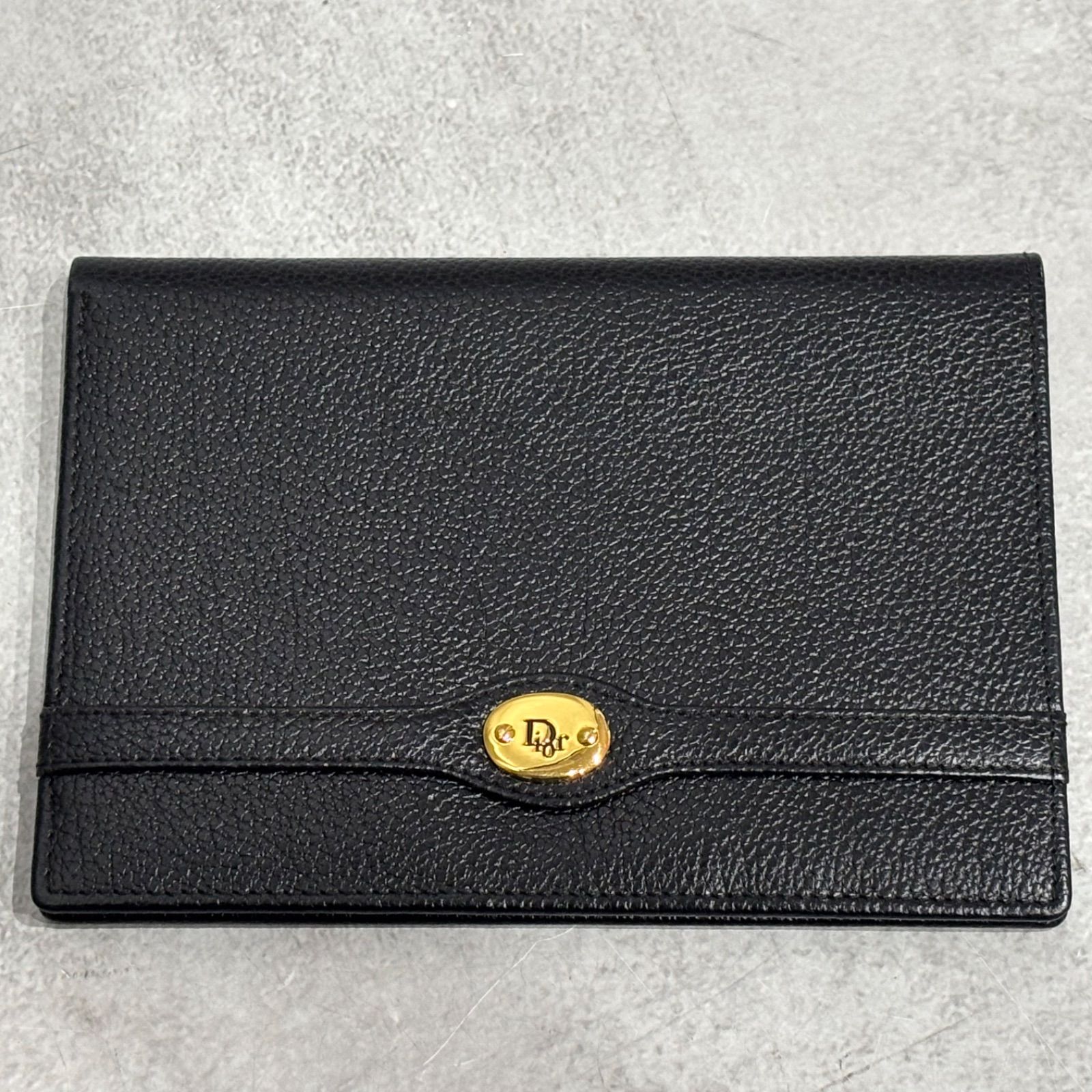 Christian Dior クリスチャンディオール レザー 長財布 二つ折り財布 