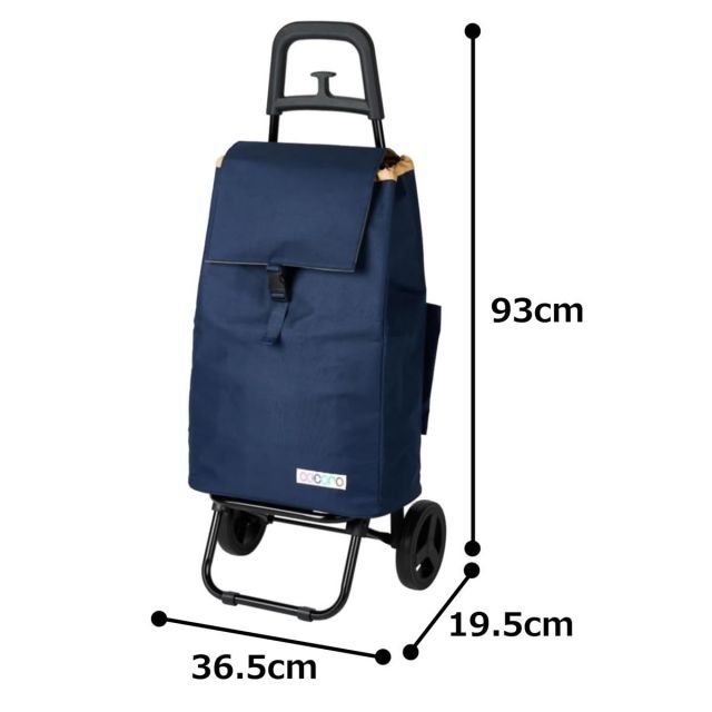 ｃｏｃｏｒｏ コ・コロ ショッピングカート ココロ カートセット ネイビー 40L 荷物フック 花柄 折り畳み式 ポケット収納 保冷 保温 エコバッグ 買い物 おしゃれ 可愛い シンプル 便利 コンパクト 軽量 キャンプ 運動会 花見 545614