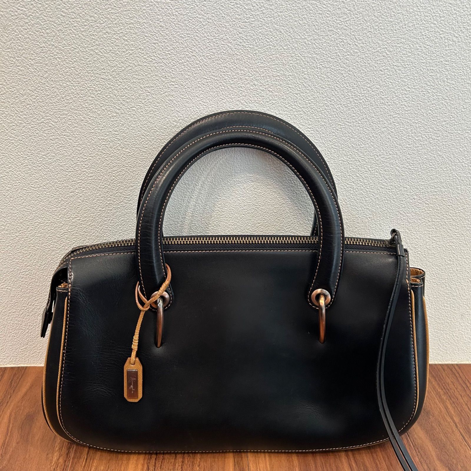 ギンザカネマツ ハンドバッグ美品 - 美品 銀座かねまつ 2way レザー 