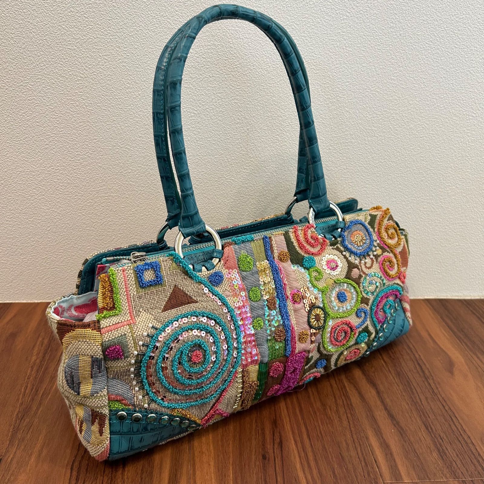 極美品 Think bee! シンクビー レディース ハンドバッグ トートバッグ 