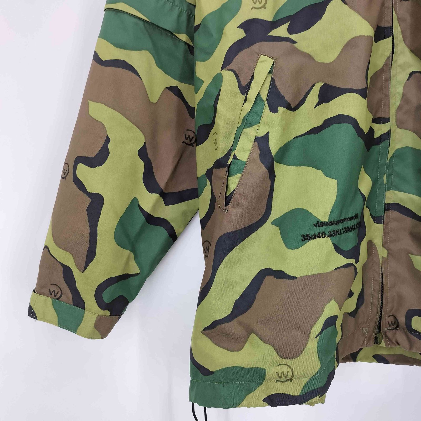 ダブルタップス WTAPS 90s カモフラ 裏地メッシュ 袖デタッチャブル