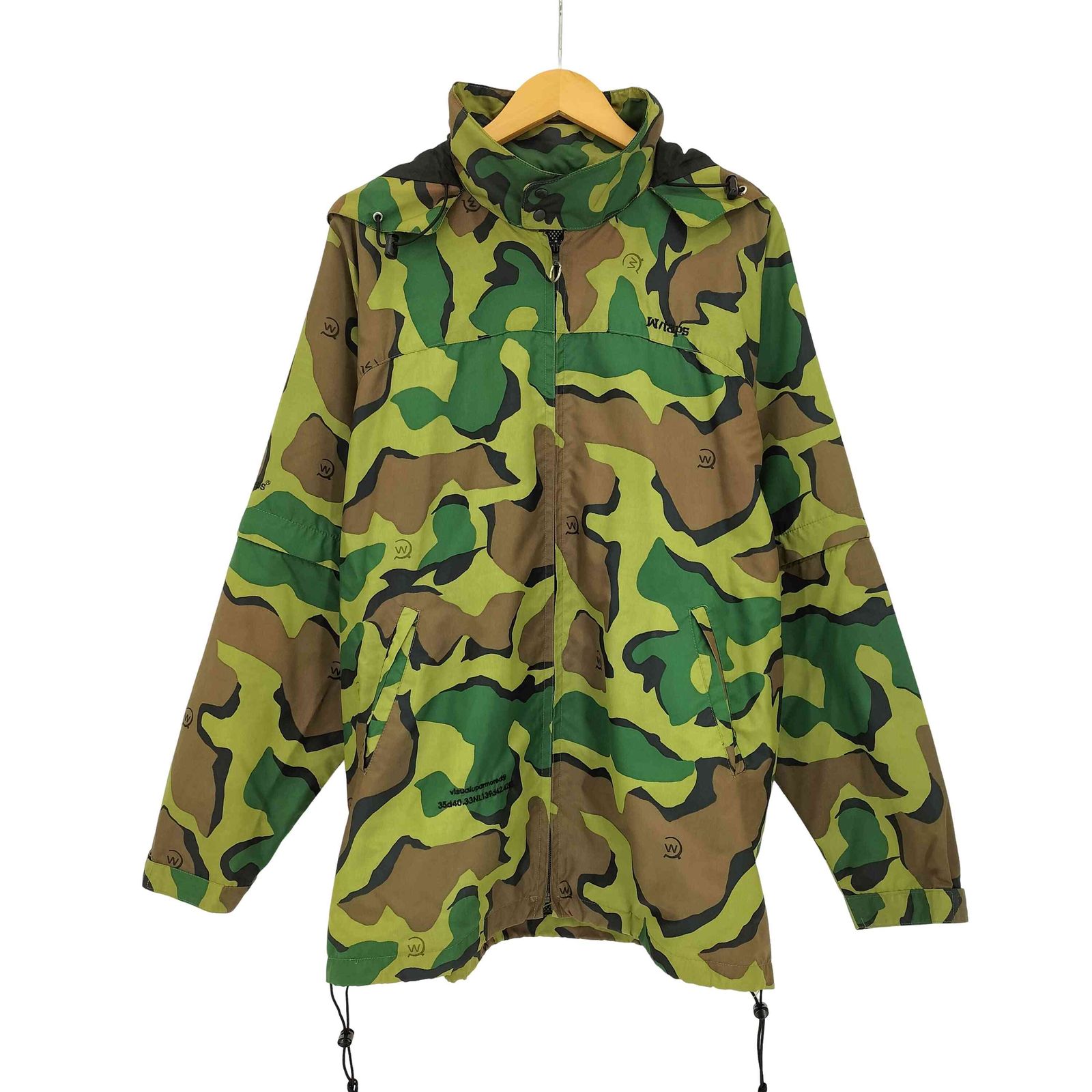 WTAPS カモフラージュ ナイロンジャケット ダブルタップス WTAPS 90s カモフラ 裏地メッシュ 袖デタッチャブル