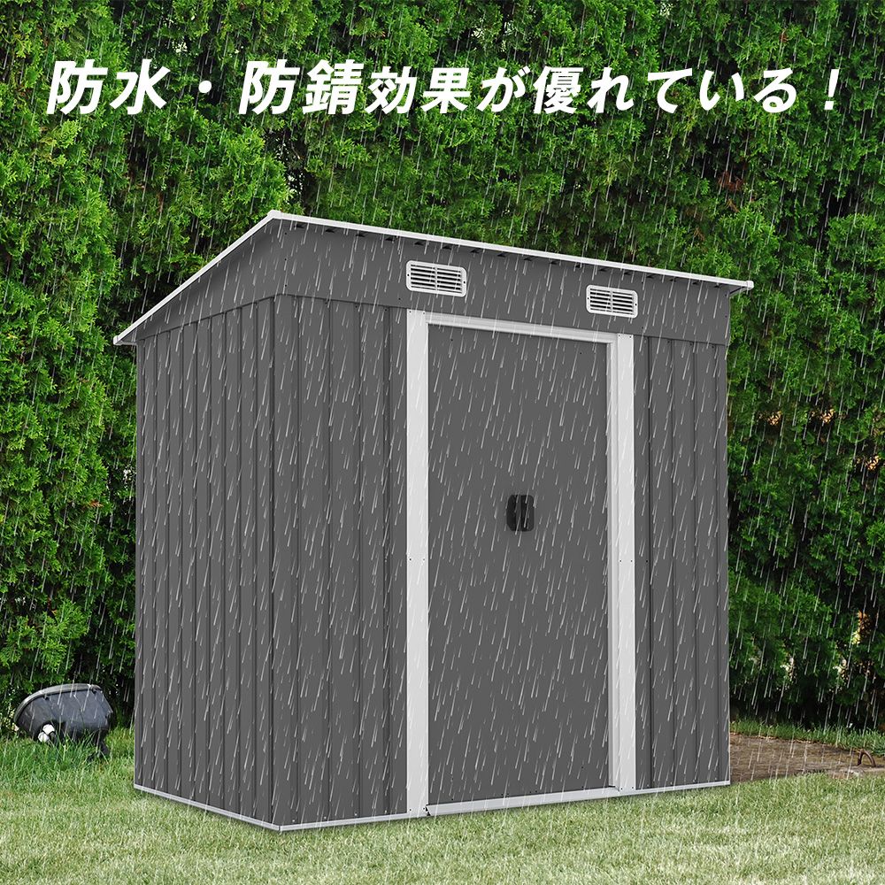 数量限定｜TYPE B ライトグリーン物置 屋外 大型 倉庫 大型物置 戸外 