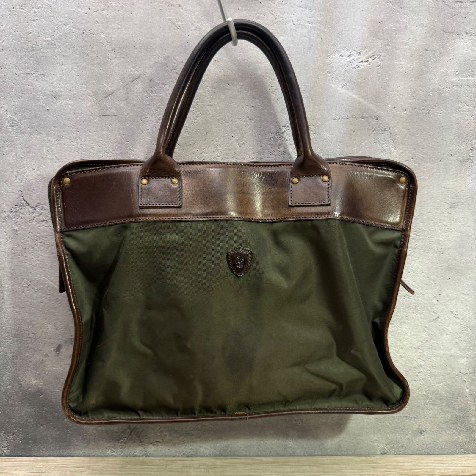 Felisi フェリージ ビジネスバッグ ブリーフケース 1845 カーキ Felisi フェリージ 1845 ビジネスバッグ ナイロン×レザー グリーン