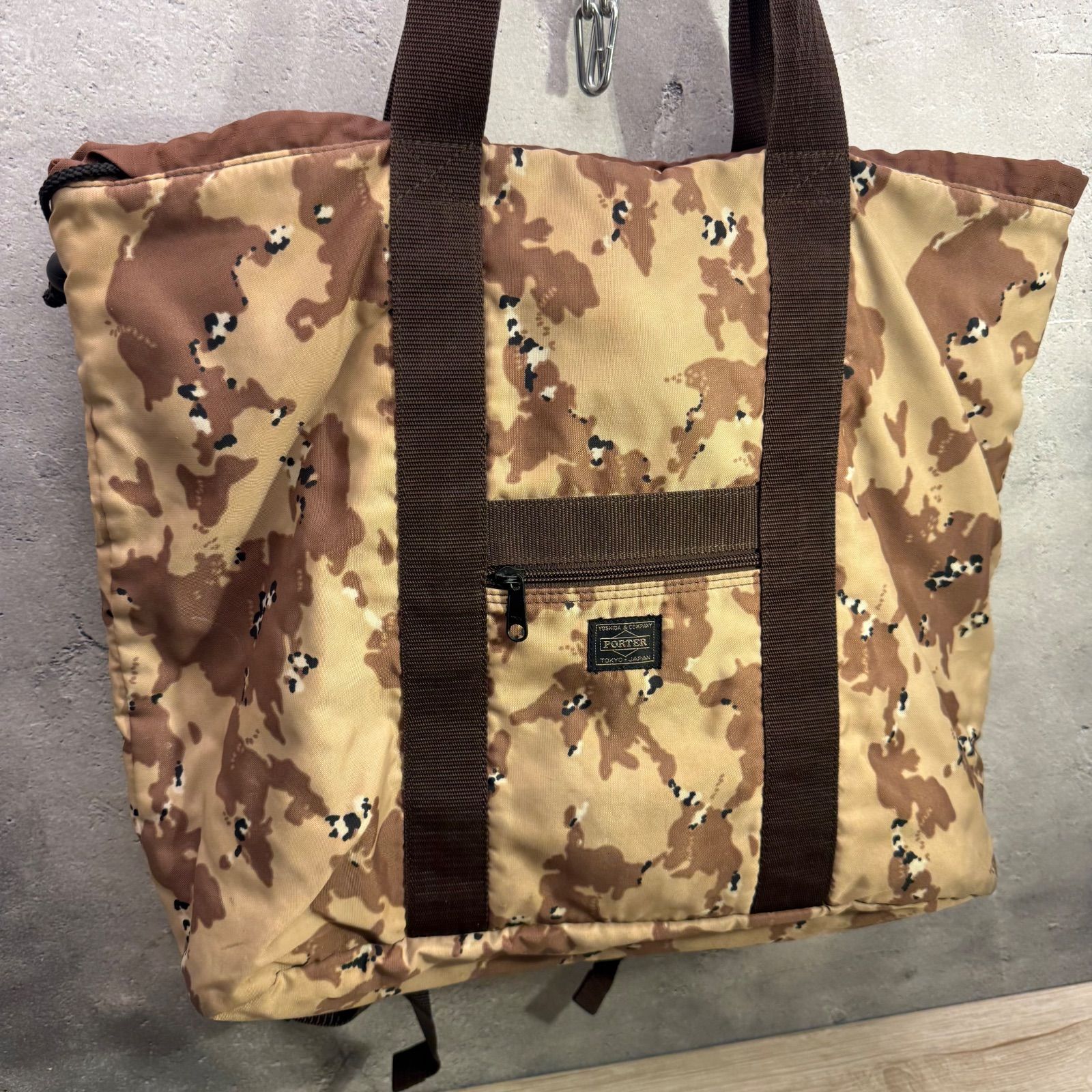 PORTER 吉田カバン 2WAY トート リュック カモフラ 迷彩 メンズ 大容量