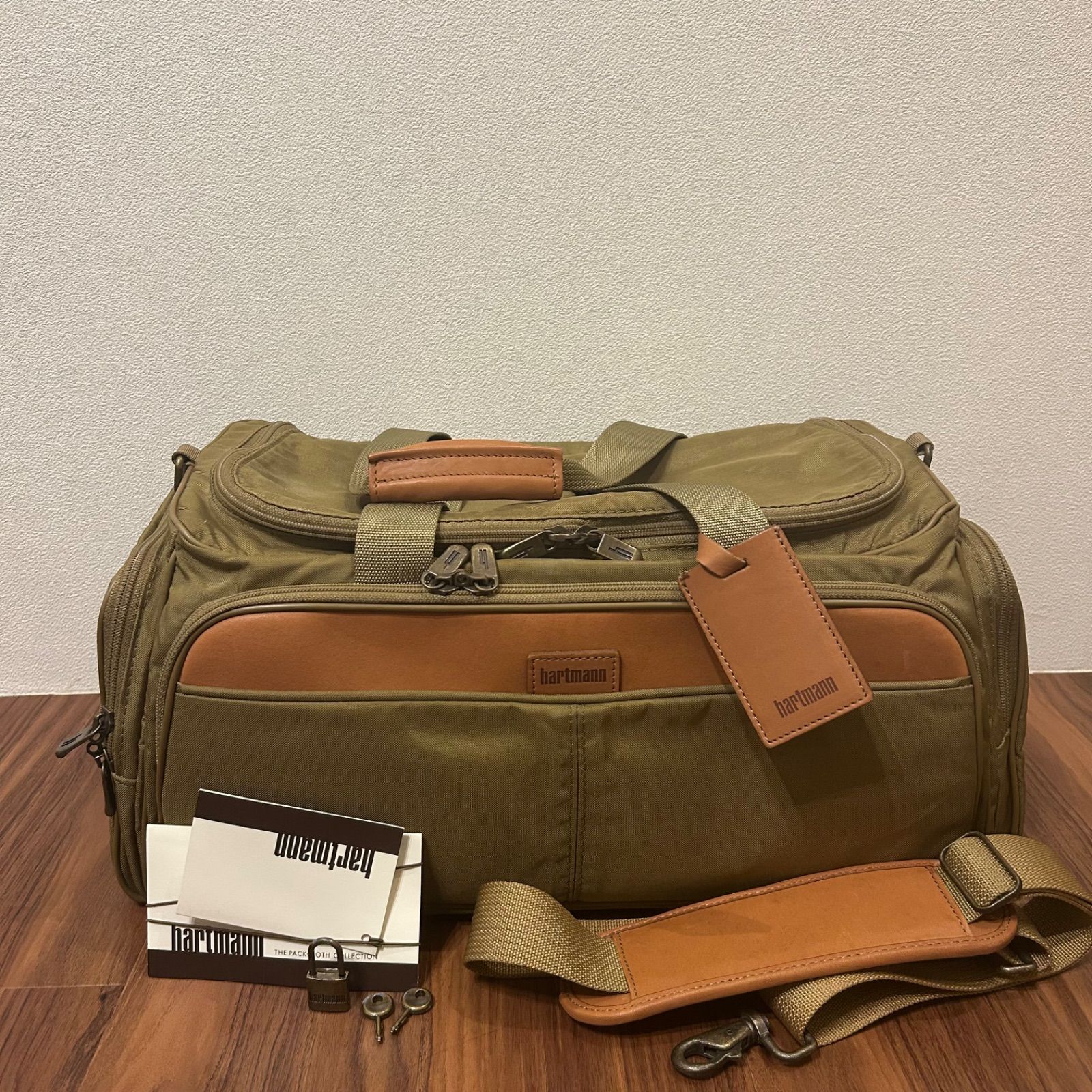 訳あり 美品 hartmann ハートマン メンズ 2way ボストンバッグ 旅行 