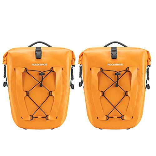 ROCKBROS(ロックブロス)自転車パニアバッグ サイドバッグ リアバッグ 防水 25L大容量 反射付き 取り付け簡単 ツーリングバッグ 通勤 キャンプ 自転車バッグ ロードバイク マウンテンバイク【送料無料】【☆Yuki☆Shop】