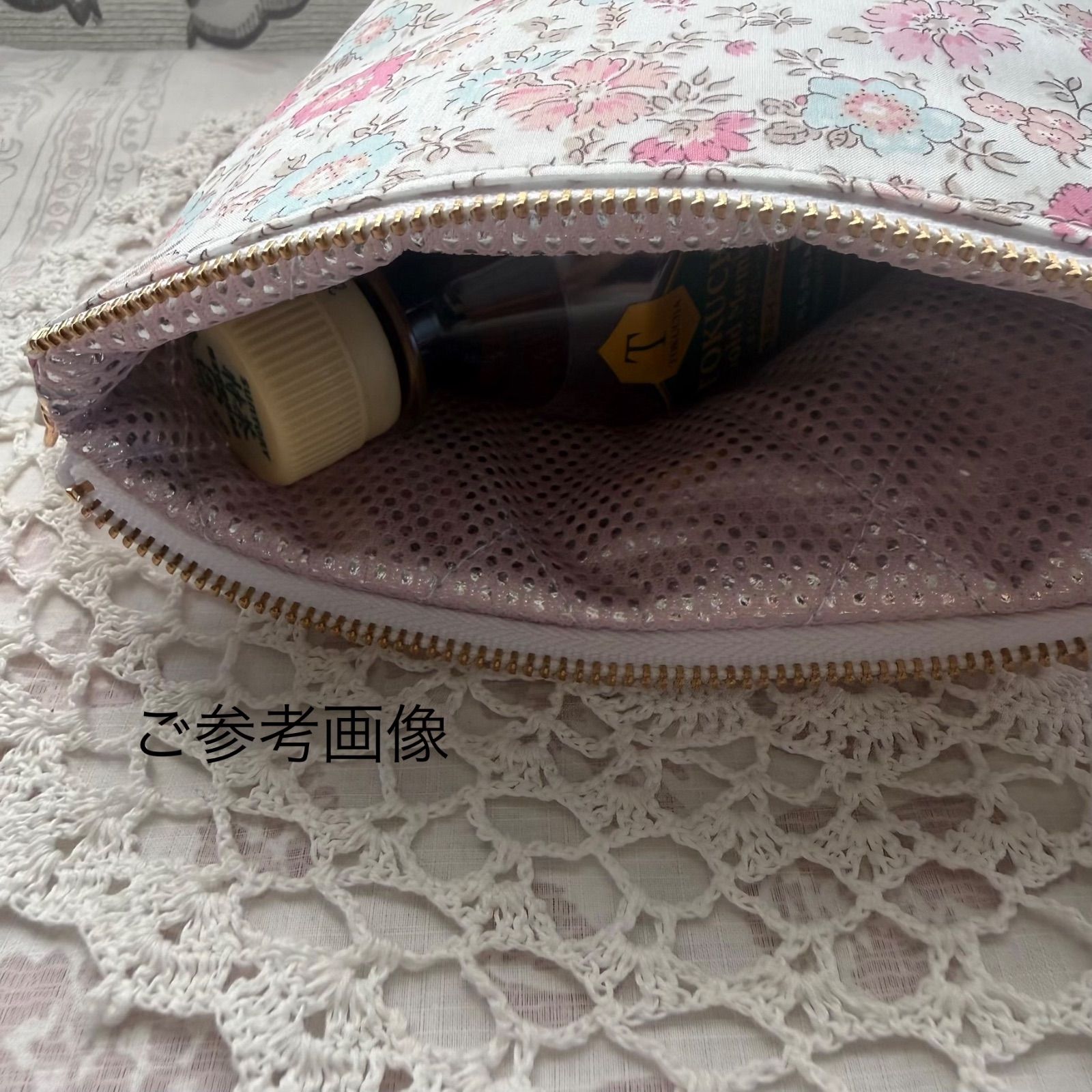 特価♡リバティ♡ハンドメイド♡保温保冷ポーチ20cmファスナー