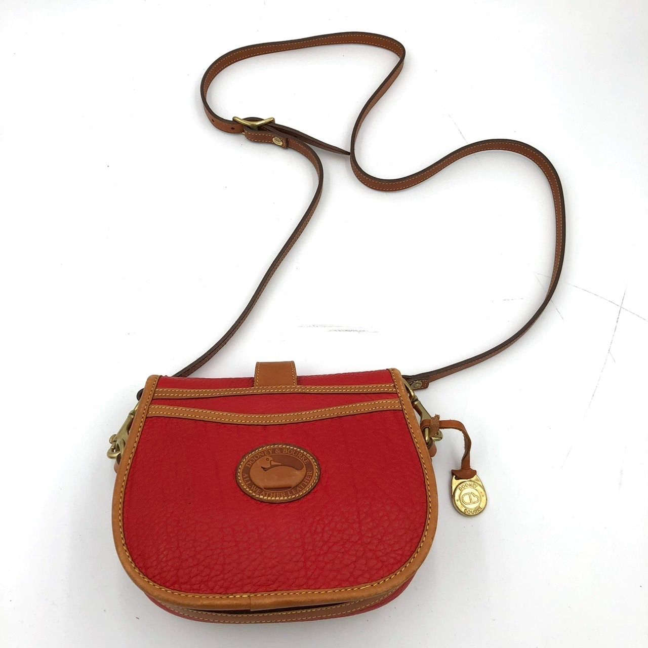 DOONEY&BOURKE ドゥーニー&バーグ ショルダーバッグ レザー 赤 - メルカリ