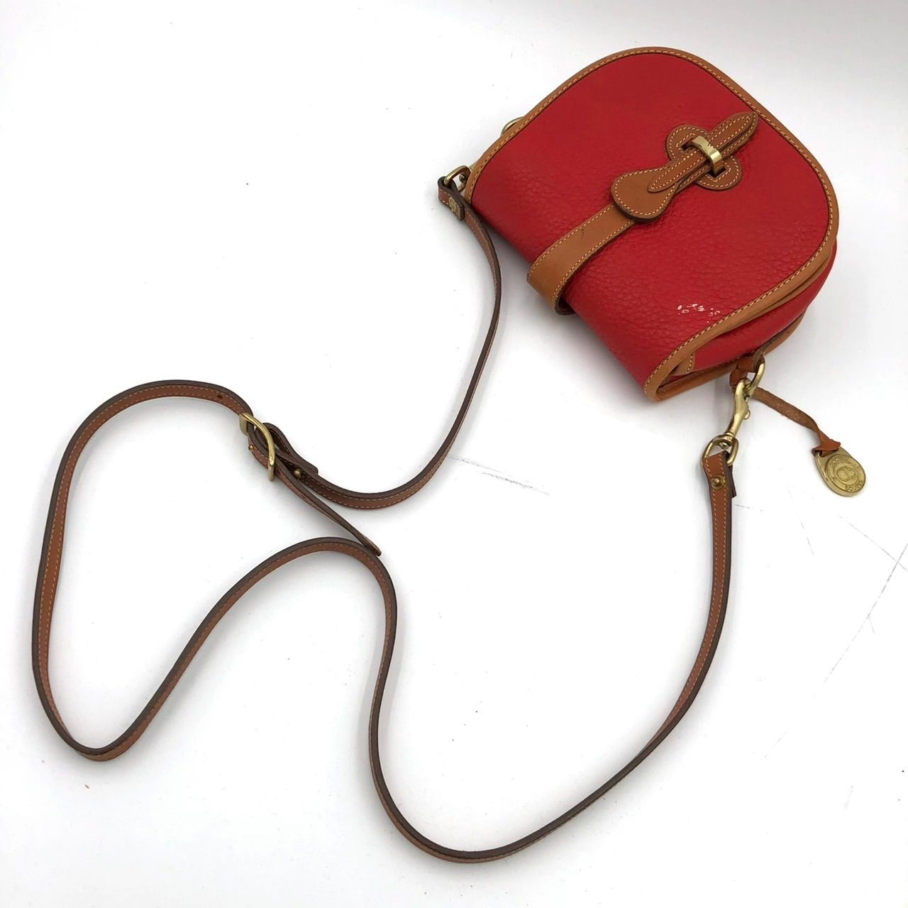 DOONEY&BOURKE ドゥーニー&バーグ ショルダーバッグ レザー 赤 - メルカリ