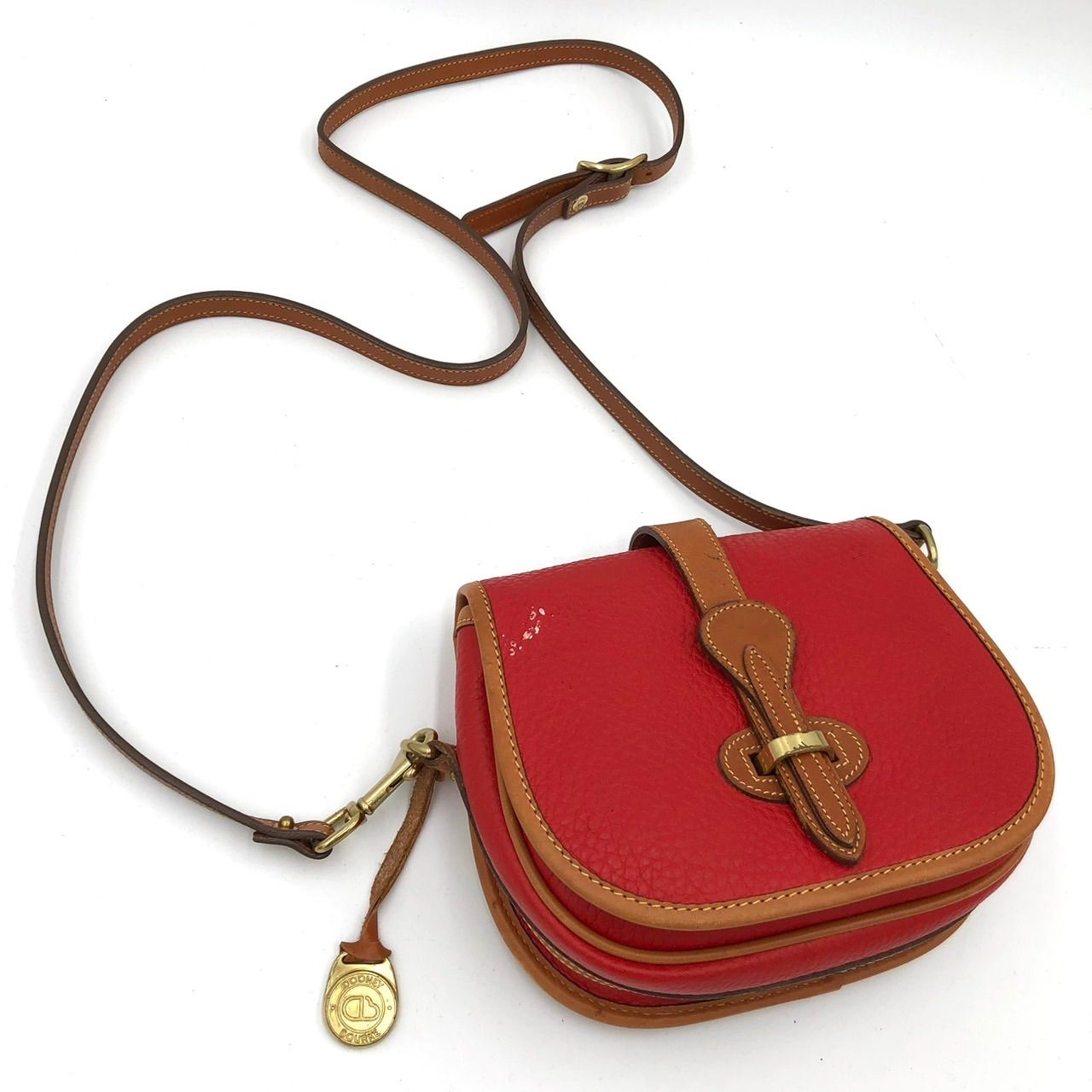 DOONEY&BOURKE ドゥーニー&バーグ ショルダーバッグ レザー 赤 - メルカリ