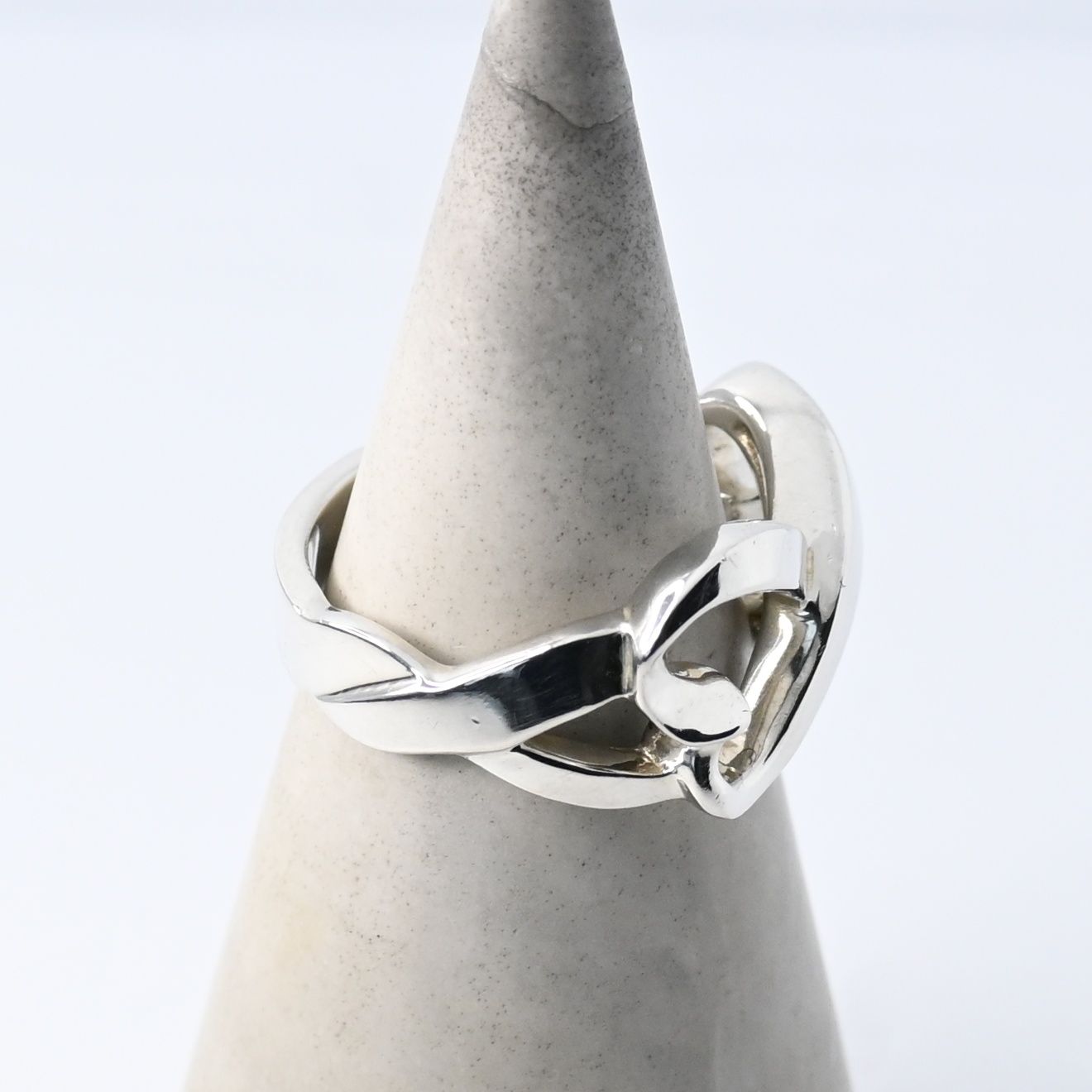 研磨済】Tiffany＆Co. ダブルラビングハート リング 11.5号