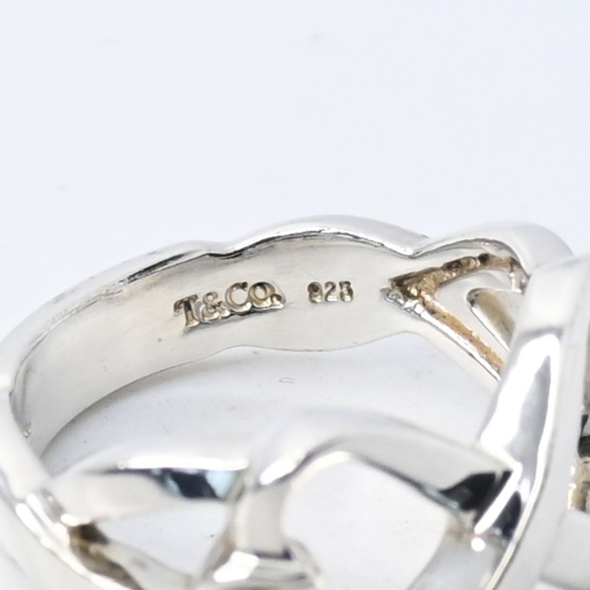 研磨済】Tiffany＆Co. ダブルラビングハート リング 11.5号