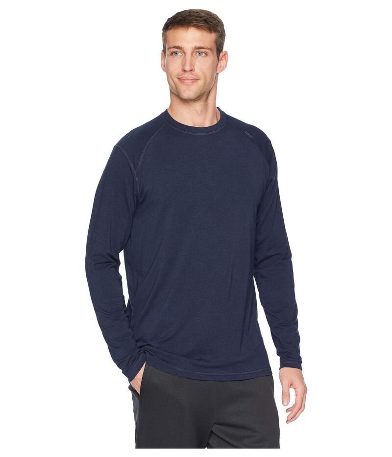 タスクパフォーマンス メンズ トップス シャツ tasc Performance Carrollton Long Sleeve Fitness TShirt Classic Navy ネイビー