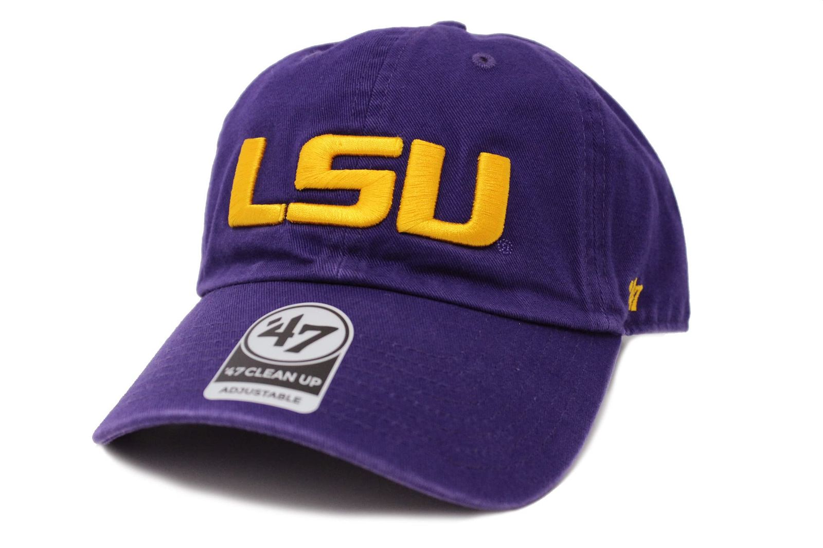 新品 [フォーティーセブンブランド] キャップ 47 CLEAN UP ルイジアナ州立大学 Louisiana State University LSU Tigers NCAA カレッジ PURPLE