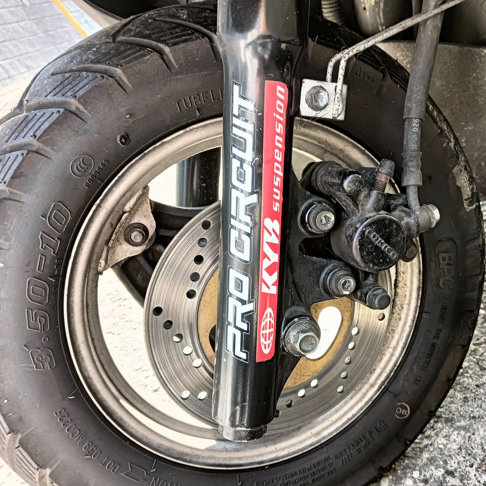 数量限定 フロントフォーク プロテクター デカール 小 PROCIRCUIT KYB