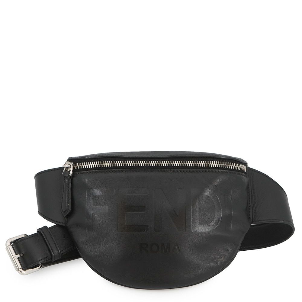 フェンディ ボディバッグ ロゴ レザー 7VA525 FENDI ベルトバッグ 
