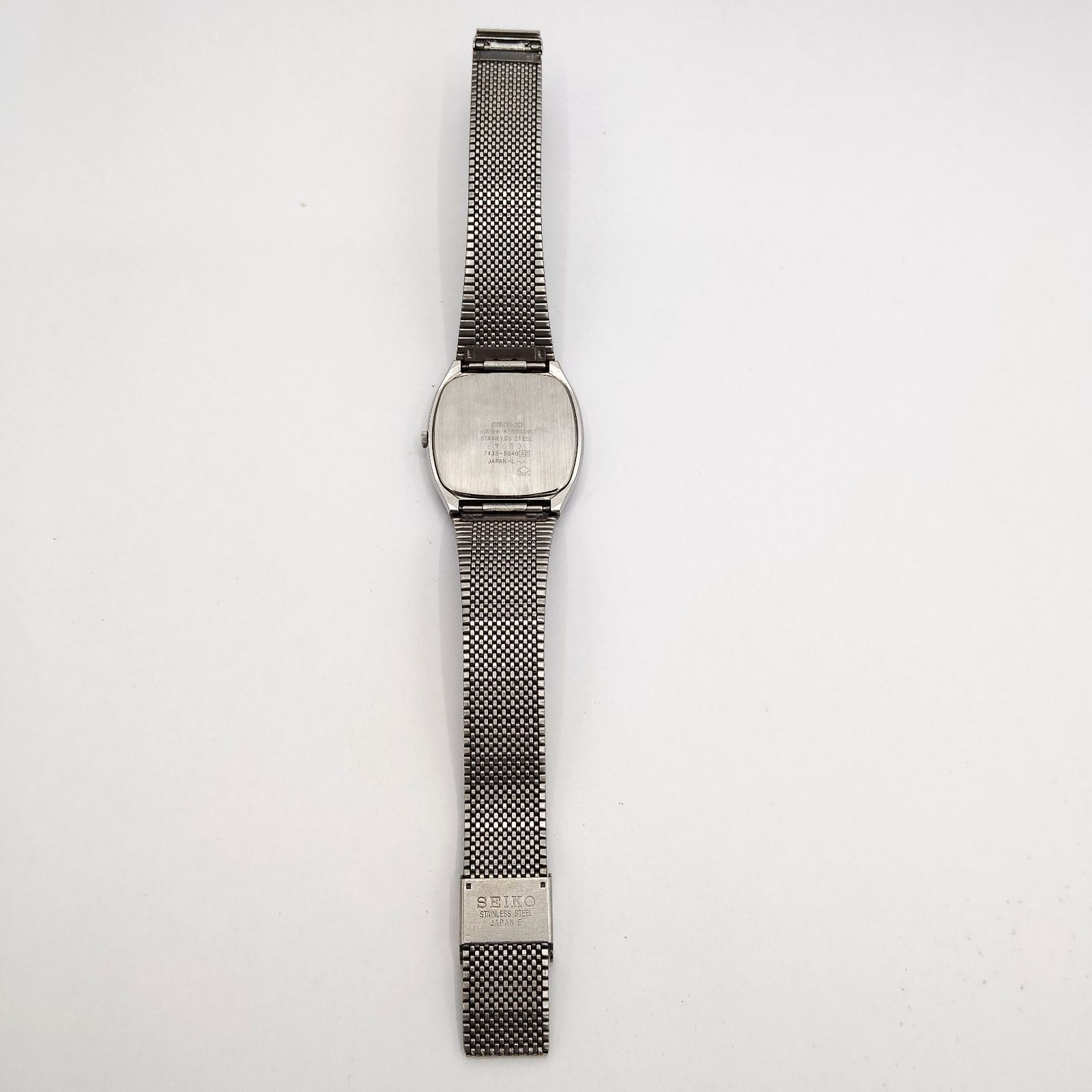 不動 SEIKO クロノス 7433-5040 クォーツ ヴィンテージ レトロ 角形 