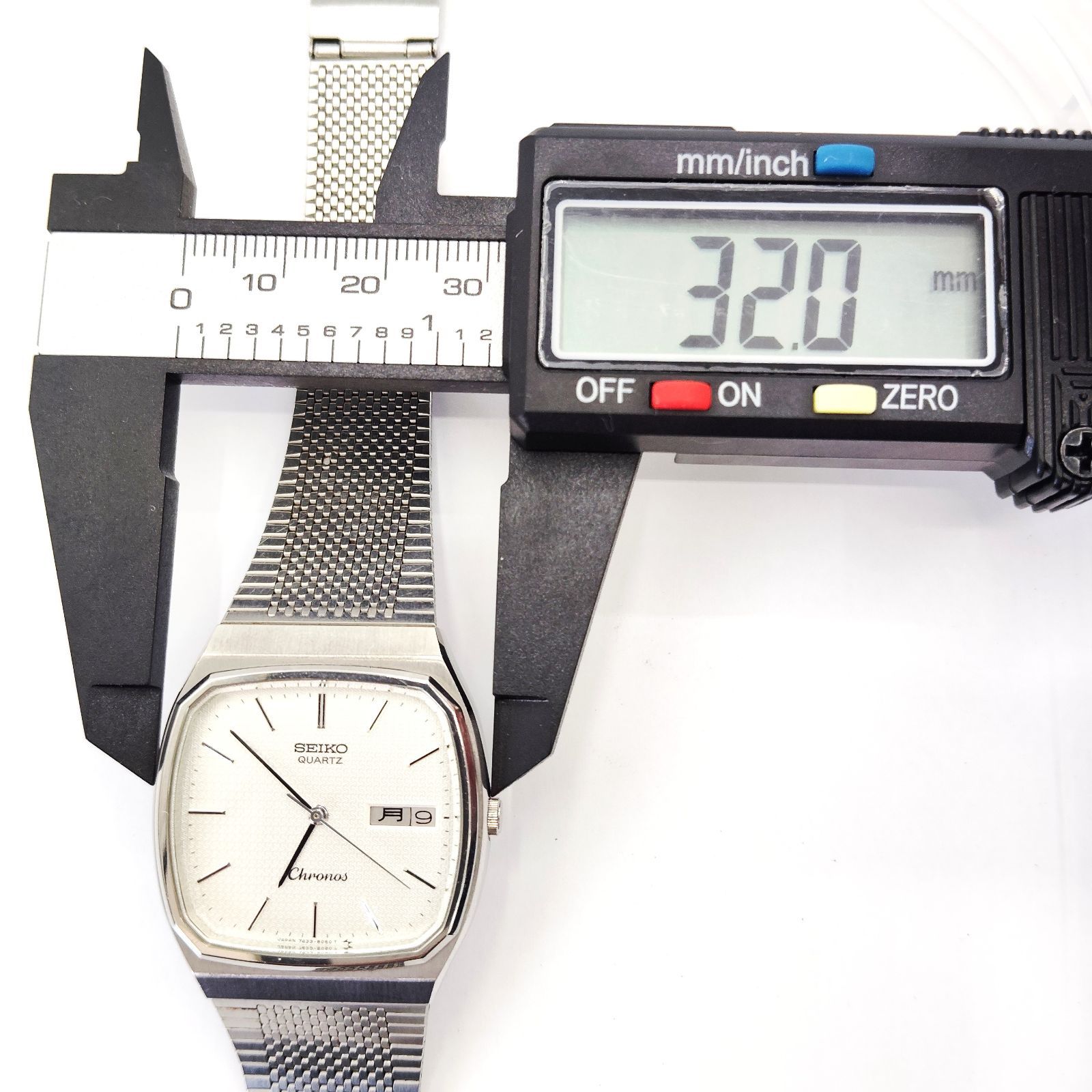 不動 SEIKO クロノス 7433-5040 クォーツ ヴィンテージ レトロ 角形 