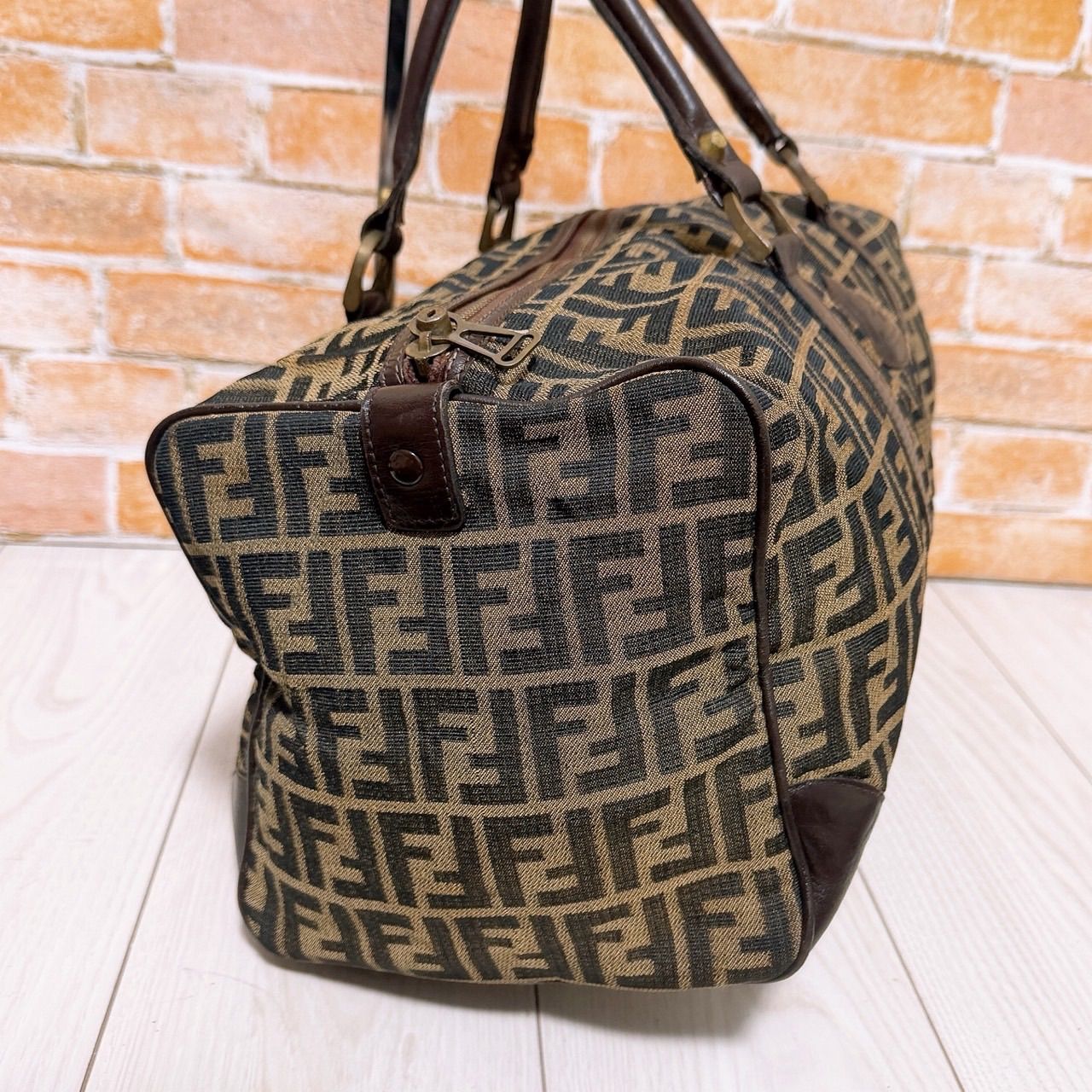 格安) FENDI(フェンディ)ボストンバッグ ハンドバッグ ズッカ柄 - メルカリ