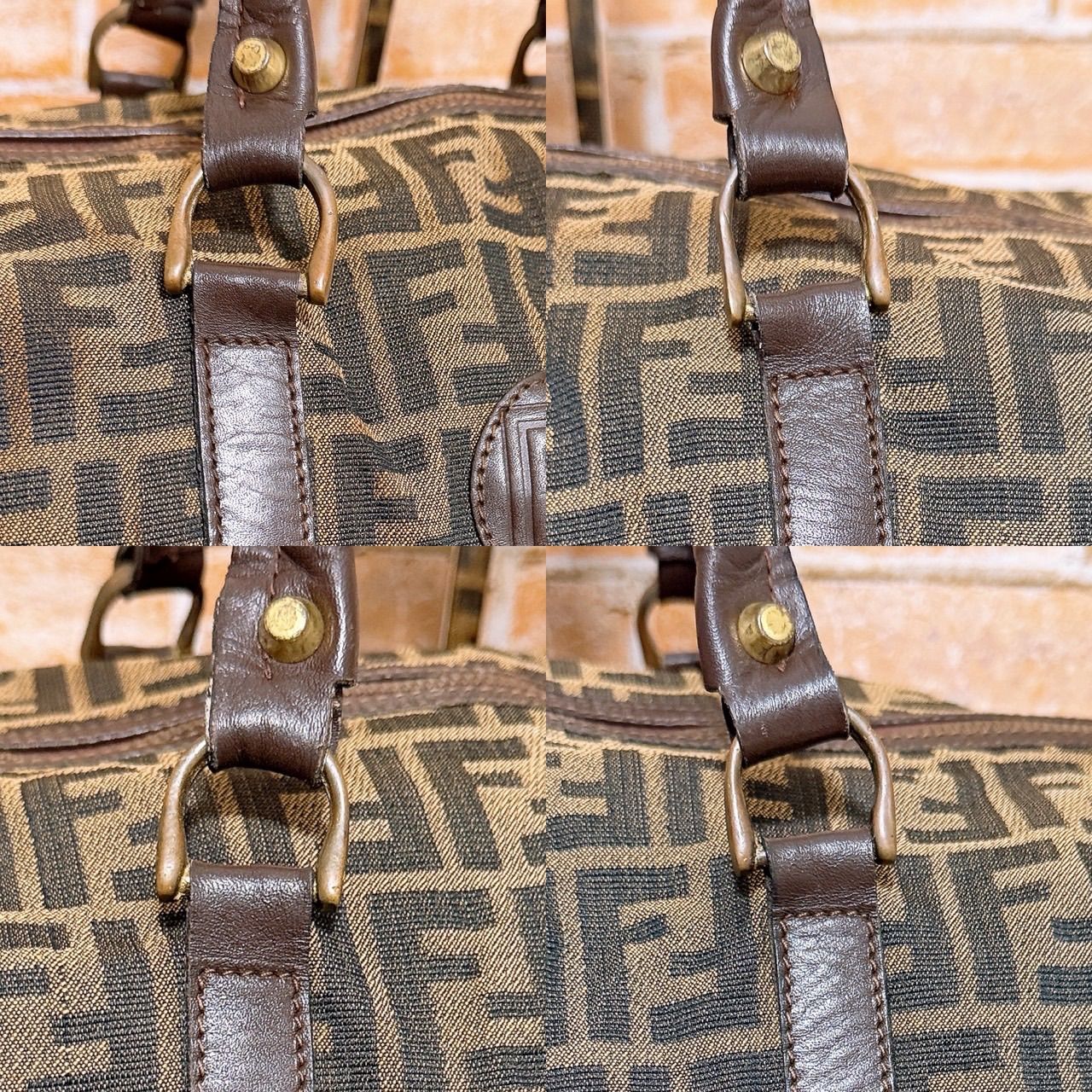 格安) FENDI(フェンディ)ボストンバッグ ハンドバッグ ズッカ柄 - メルカリ
