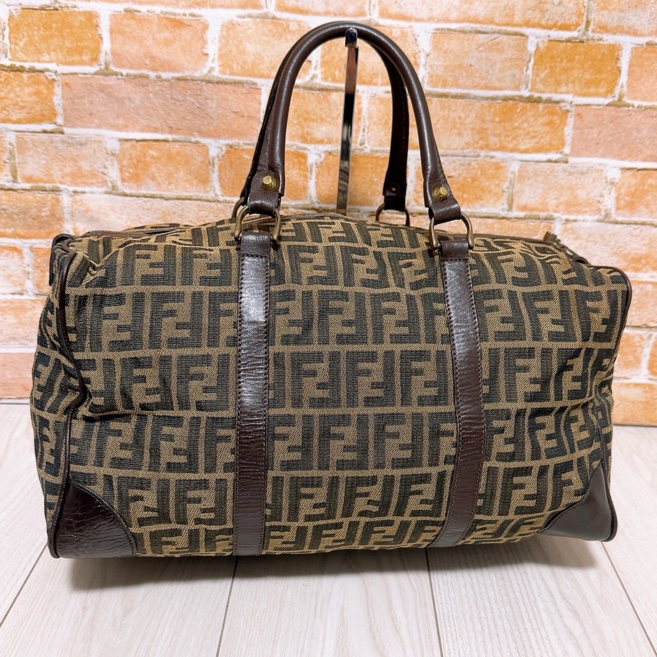 格安) FENDI(フェンディ)ボストンバッグ ハンドバッグ ズッカ柄 - メルカリ