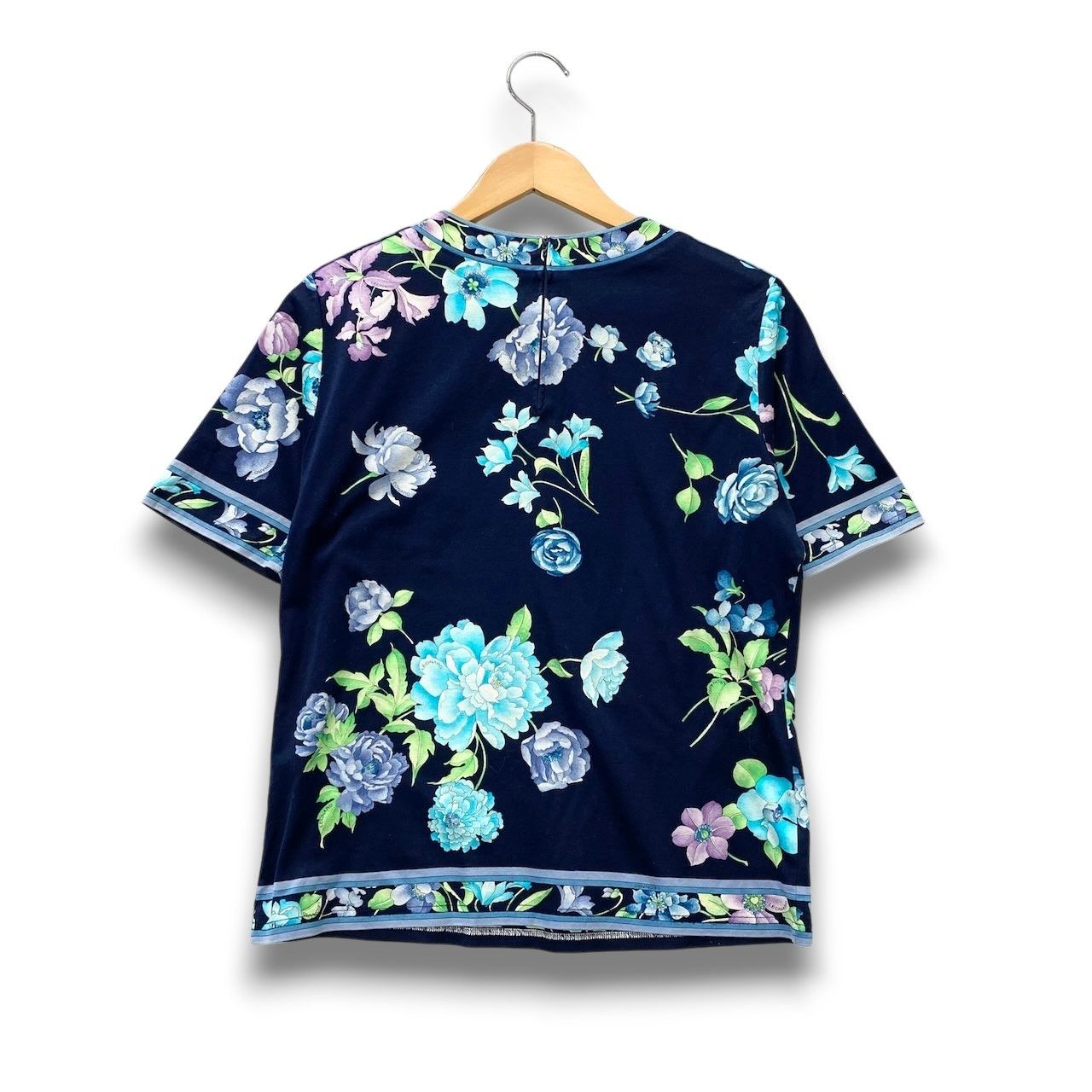 2c29 LEONARD FASHION レオナール 半袖Tシャツ カットソー 美しい花柄