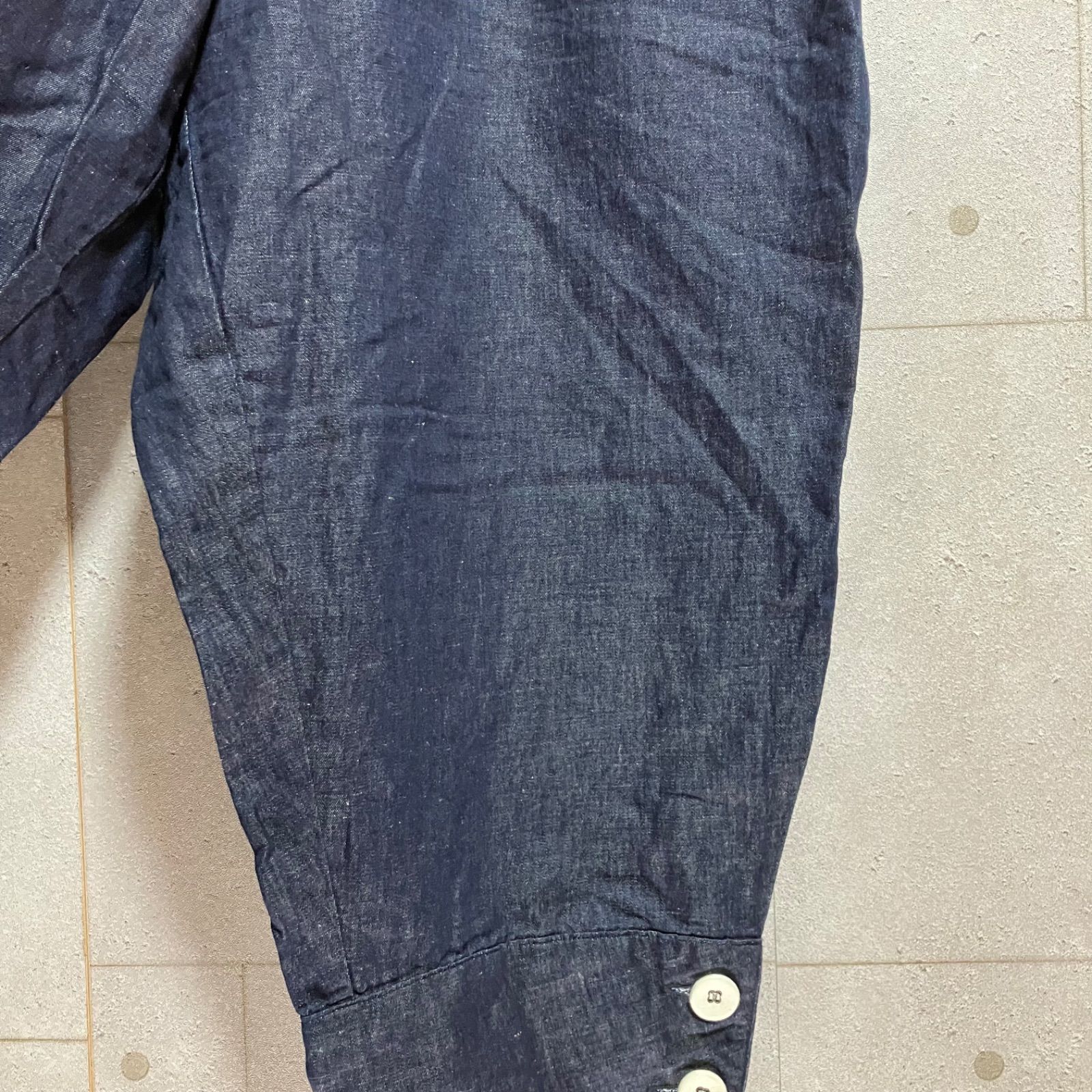 Gauze# ガーゼ コットン リネン サルエルパンツ ワイドパンツ イージー