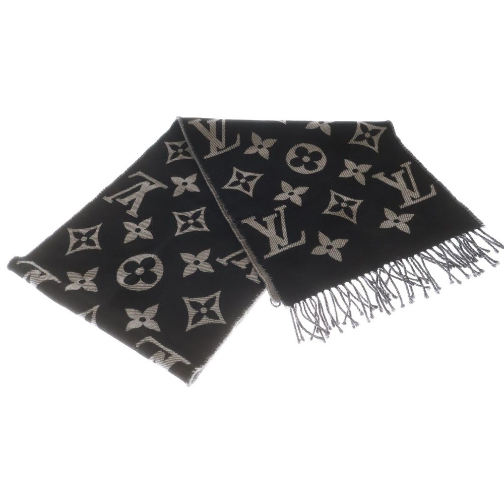 LOUIS VUITTON (ルイヴィトン) LV エッセンシャル フリンジマフラー