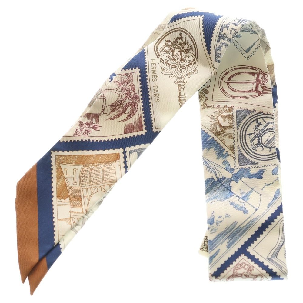 HERMES (エルメス) ツイリー フォーブルの切手愛好家 シルクスカーフ