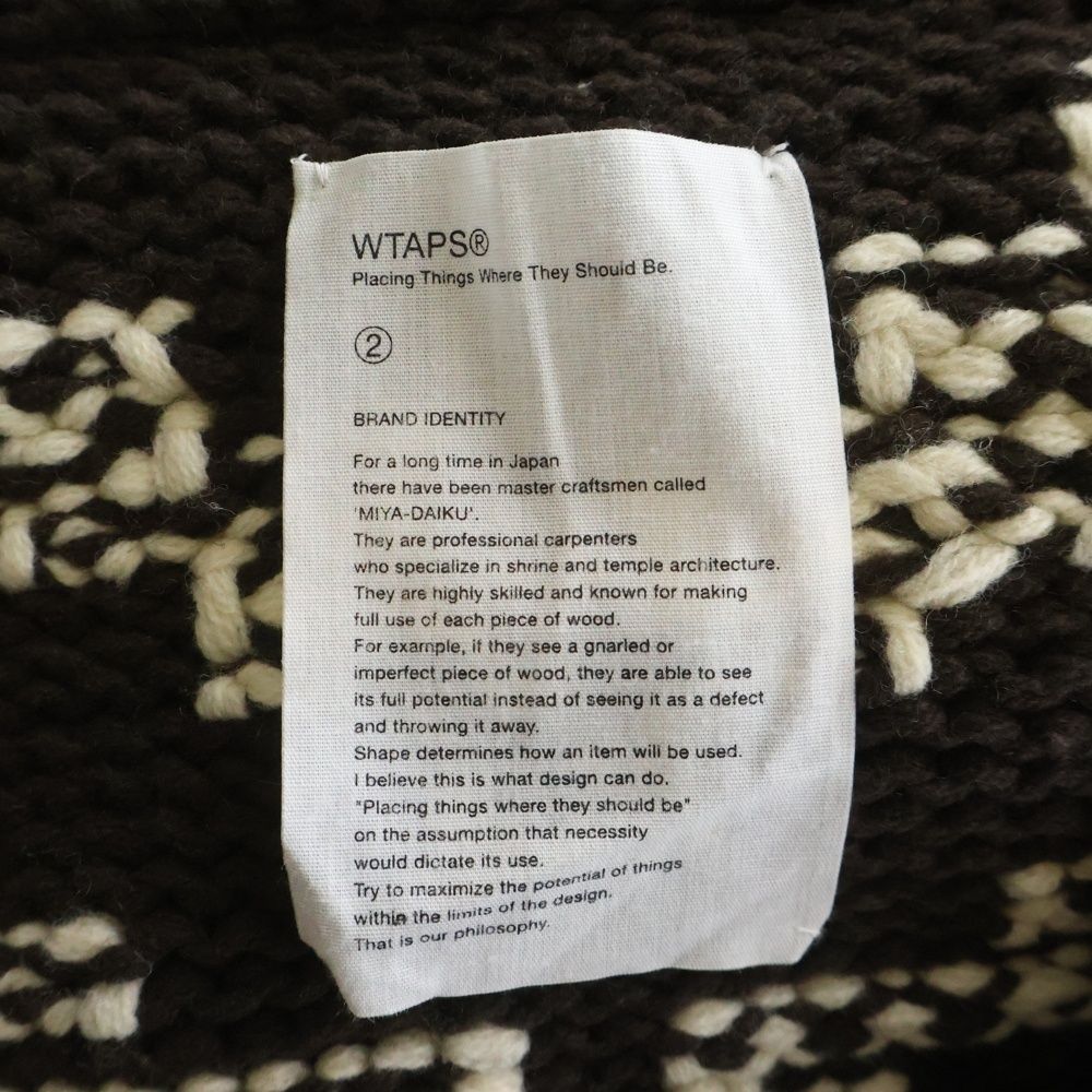 WTAPS (ダブルタップス) 14AW COWICHAN SWEATER 142MADT-KNM04