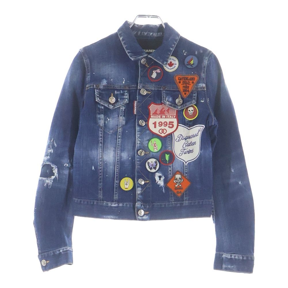 DSQUARED2 (ディースクエアード) 18SS ウォッシュ リペア加工 パッチ 