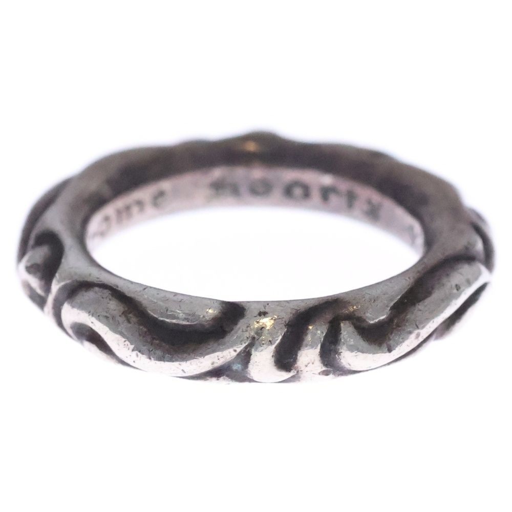 Chrome Hearts Scrl Band Scroll Ring Silver