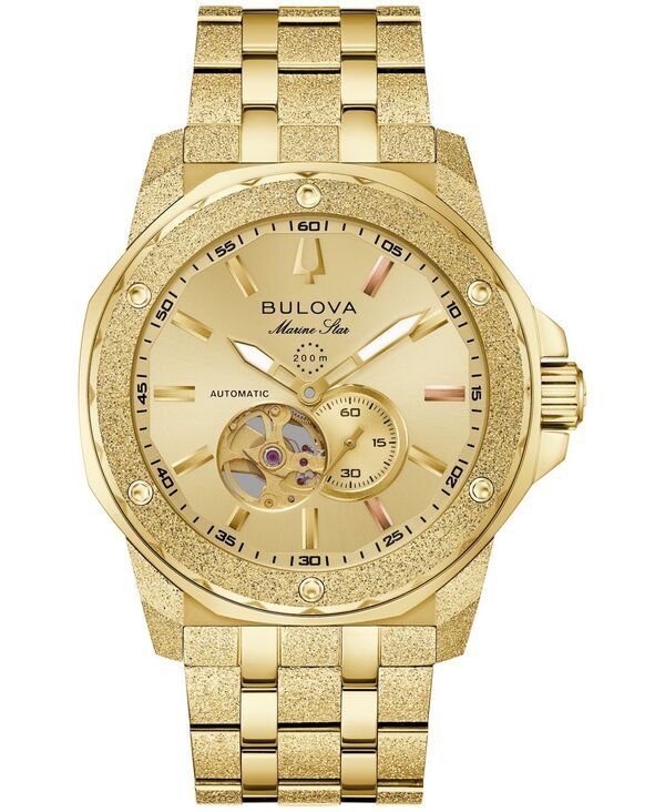 [무료 배송] Bulova 남성용 시계 액세서리 남성용 마린 스타 시리즈 A 마크 앤서니 골드톤 스테인리스 스틸 팔찌 W