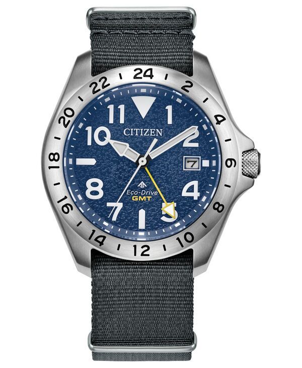 [Free Shipping] Citizen Mens Watch Accessory Mens Promaster Land Tough GMT Navy Nylon Strap Watch 395mm Navy