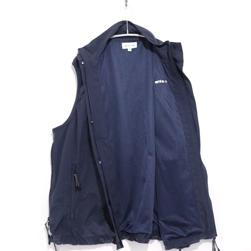 ALOUND VENTILATION NYLON VEST Mサイズ　ネイビー 中古A】 メンズM アラウンド ベンチレーション ナイロン ベスト ALOUND