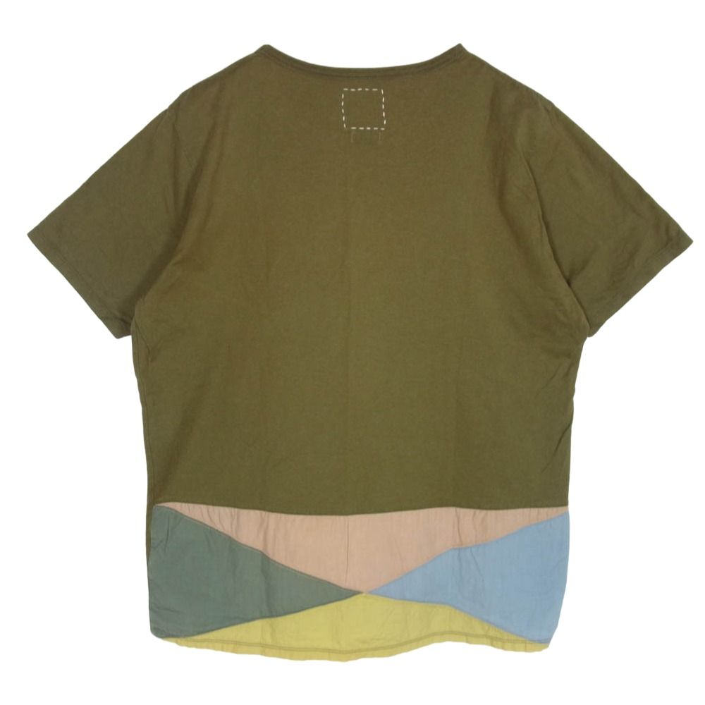 VISVIM ビズビム 0113105010044 FLAG TEE S/S ZULU 素材切替 フラッグ 