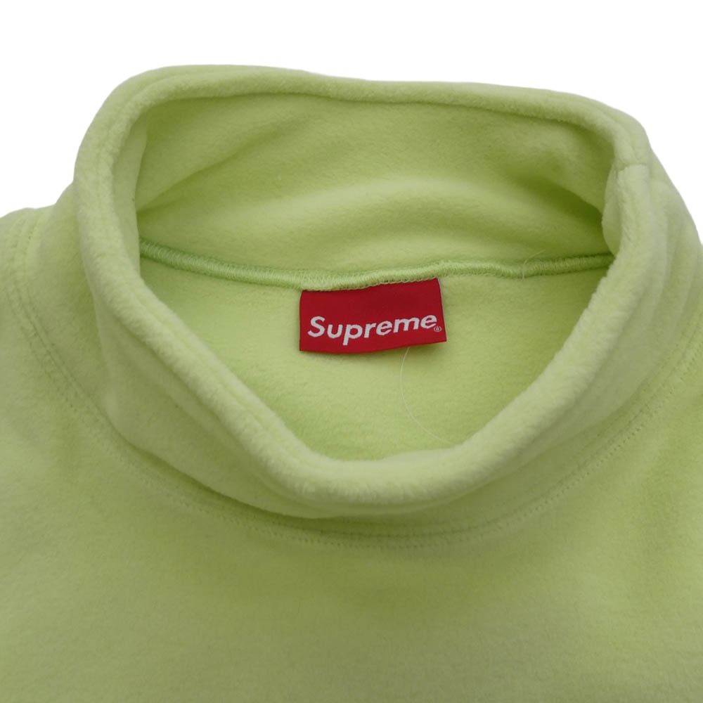 Supreme シュプリーム 22AW Polartec Mock Neck Pullover ポーラテック モックネック プルオーバー フリース ジャケット ライトグリーン系 S【美品】【中古】 Supreme シュプリーム 22AW Polartec Mock Neck Pullover ポーラテック