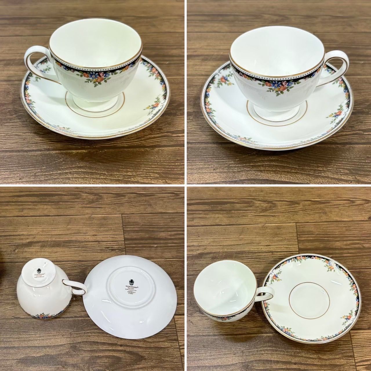 3客セット】ウェッジウッド WEDGWOOD カップ＆ソーサー ティーカップ 3 