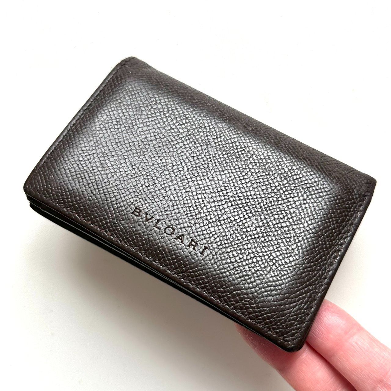 ブルガリ BVLGARI 名刺入れ カードケース ダークブラウン - Mercari