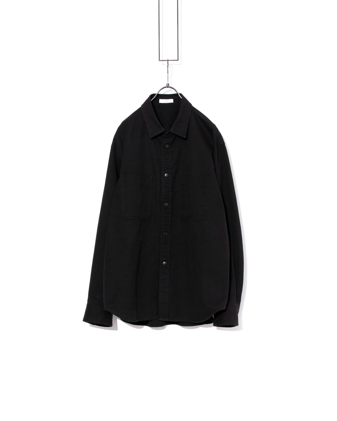 ATON エイトン HARD WASHED COTTON SHIRT JACKETシャツジャケット AG