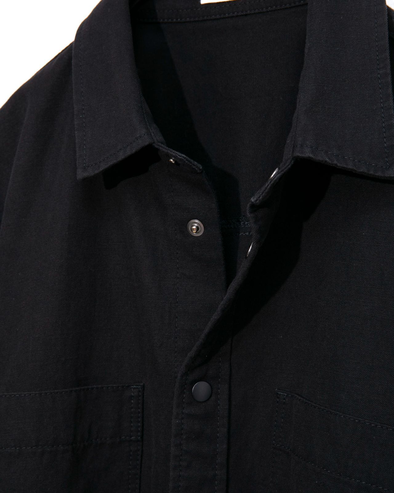 ATON エイトン HARD WASHED COTTON SHIRT JACKETシャツジャケット AG